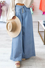 Load image into Gallery viewer, Carbon Grey Mineral Wash Button Fly Waist Wide Leg Jeans - Fashion Queen -  4
