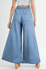 Load image into Gallery viewer, Carbon Grey Mineral Wash Button Fly Waist Wide Leg Jeans - Fashion Queen -  5
