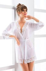 Load image into Gallery viewer, Cassidy Dressing Gown White - Fashion Queen -  1
