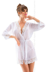 Load image into Gallery viewer, Cassidy Dressing Gown White - Fashion Queen -  2
