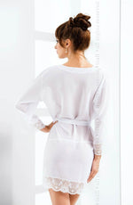 Load image into Gallery viewer, Cassidy Dressing Gown White - Fashion Queen -  3
