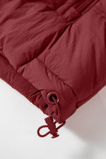 Load image into Gallery viewer, Clay Zip-up Side Pockets Hooded Puffer Vest - Fashion Queen -  12
