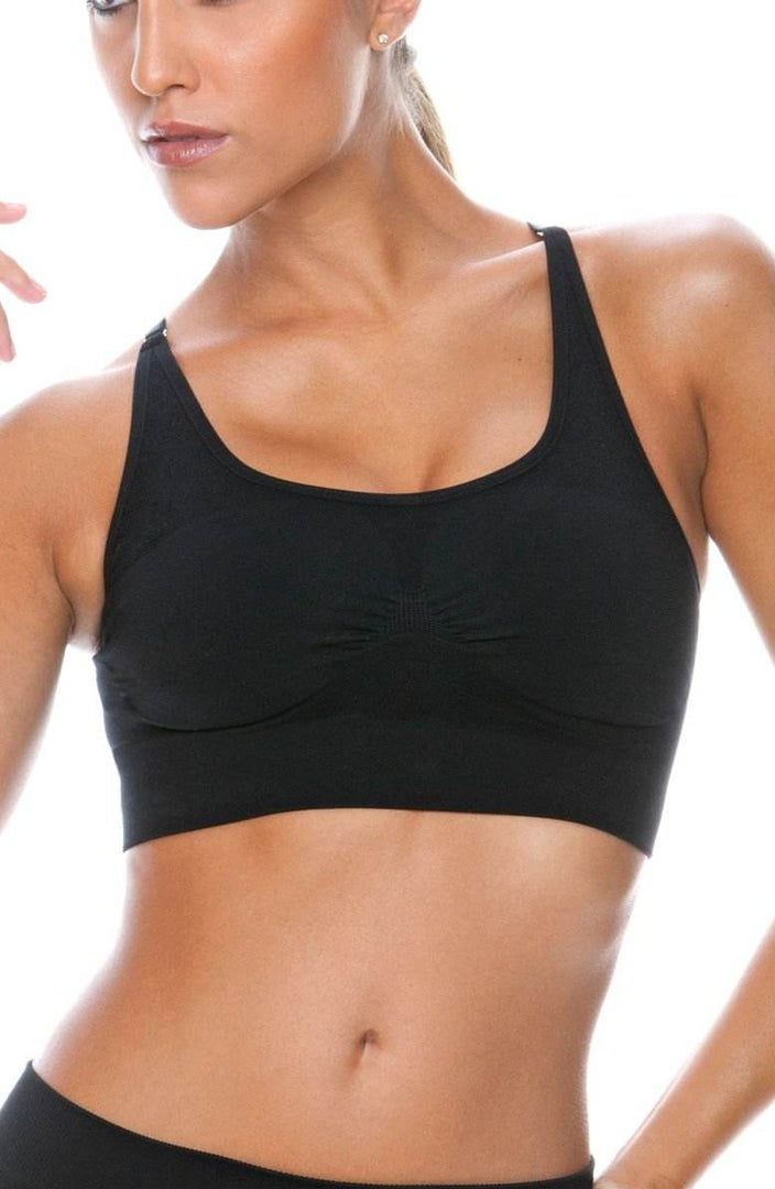 Control Body 110705 Sports Bra Nero - Fashion Queen -  2