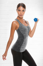 Load image into Gallery viewer, Control Body 212185 Sporty Tank Top With Bra Melange/Grey - Fashion Queen -  1
