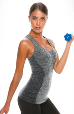 Load image into Gallery viewer, Control Body 212185 Sporty Tank Top With Bra Melange/Grey - Fashion Queen -  4
