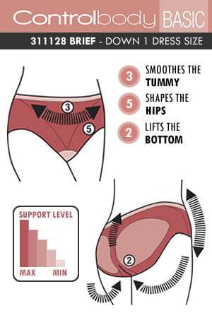 Control Body 311128 Shaping Brief Skin - Fashion Queen -  3