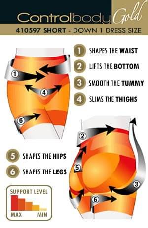 Control Body 410597 Shaping Shorts Nero - Fashion Queen -  3