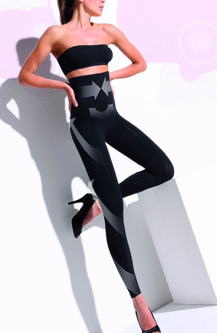 Control Body 610127 High Waist Shaping Leggings Nero - Fashion Queen -  2