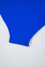 Load image into Gallery viewer, Dark Blue Bow Peplum Waist Spaghetti Straps Tankini Set - Fashion Queen -  18
