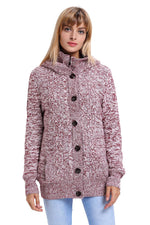 Load image into Gallery viewer, Dark Gray Long Sleeve Button-up Hooded Cardigans - Fashion Queen -  6
