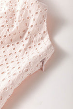 Load image into Gallery viewer, Delicacy Embroidered Eyelets Ruffled Hem Sleeveless Mini Dress - Fashion Queen -  9
