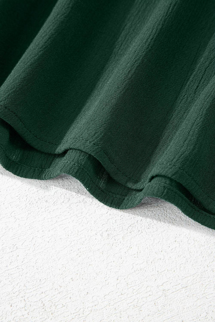 Duffel Green Spaghetti Straps Pocketed Slouchy Maxi Dress - Fashion Queen -  11