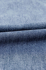 Load image into Gallery viewer, Dusk Blue High Rise Ripped Distressed Hem Flared Jeans - Fashion Queen -  10
