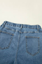 Load image into Gallery viewer, Dusk Blue Medium Wash Super Wide Leg Denim Pants - Fashion Queen -  11
