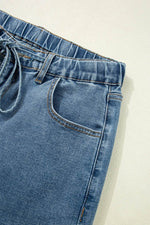 Load image into Gallery viewer, Dusk Blue Medium Wash Super Wide Leg Denim Pants - Fashion Queen -  14
