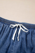 Load image into Gallery viewer, Dusk Blue Plus Size Drawstring High Waist Straight Leg Jeans - Fashion Queen -  16
