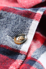 Load image into Gallery viewer, Fiery Red Hooded Plaid Button Front Shacket - Fashion Queen -  17
