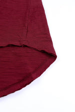 Load image into Gallery viewer, Fiery Red Solid Crew Neck Long Sleeve Top - Fashion Queen -  15
