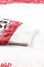 Load image into Gallery viewer, Fiery Red Tie Dye Leopard Drop Shoulder Sweatshirt - Fashion Queen -  11
