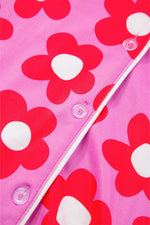 Load image into Gallery viewer, Flower Print Short Sleeve Shirt Pajamas Set - Fashion Queen -  15
