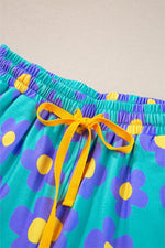 Load image into Gallery viewer, Flower Print Short Sleeve Shirt Pajamas Set - Fashion Queen -  28
