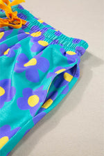 Load image into Gallery viewer, Flower Print Short Sleeve Shirt Pajamas Set - Fashion Queen -  29
