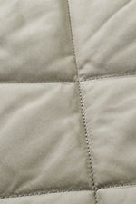 Load image into Gallery viewer, Grass Green Quilted Long Vest Jacket with Pockets - Fashion Queen -  11
