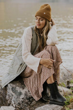 Load image into Gallery viewer, Grass Green Quilted Long Vest Jacket with Pockets - Fashion Queen -  7
