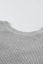Load image into Gallery viewer, Gray Cross Back Hollow-out Sweater - Fashion Queen -  10
