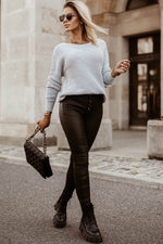 Load image into Gallery viewer, Gray Cross Back Hollow-out Sweater - Fashion Queen -  4
