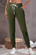 Load image into Gallery viewer, Gray Drawstring Waist Pocketed Joggers - Fashion Queen -  10
