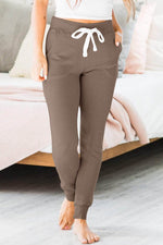 Load image into Gallery viewer, Gray Drawstring Waist Pocketed Joggers - Fashion Queen -  13
