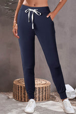 Load image into Gallery viewer, Gray Drawstring Waist Pocketed Joggers - Fashion Queen -  16
