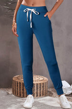 Load image into Gallery viewer, Gray Drawstring Waist Pocketed Joggers - Fashion Queen -  19

