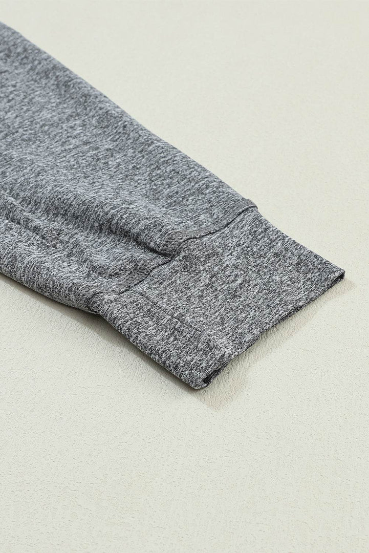 Gray Drawstring Waist Pocketed Joggers - Fashion Queen -  24