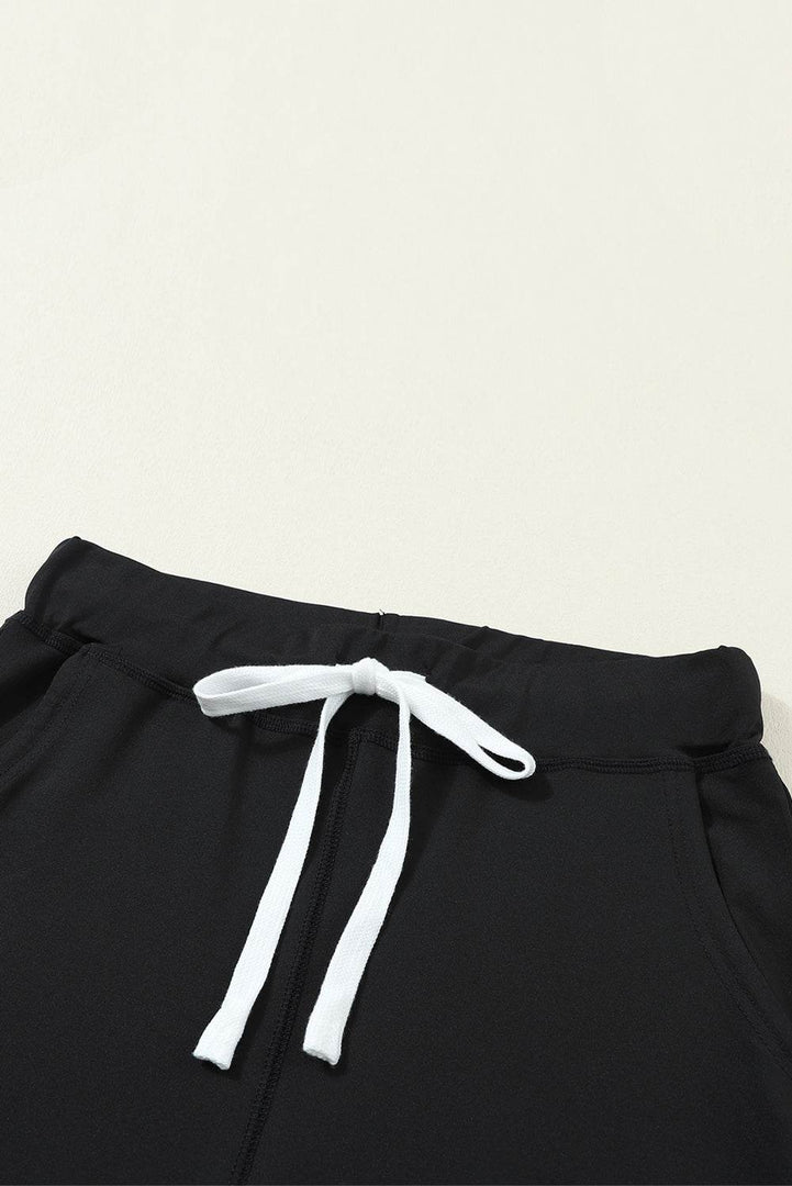 Gray Drawstring Waist Pocketed Joggers - Fashion Queen -  26