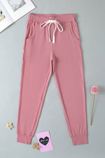 Load image into Gallery viewer, Gray Drawstring Waist Pocketed Joggers - Fashion Queen -  27
