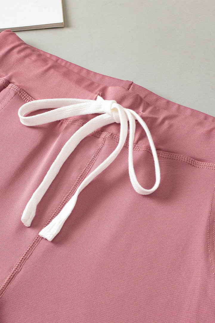 Gray Drawstring Waist Pocketed Joggers - Fashion Queen -  29