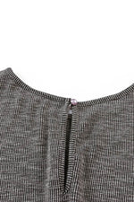 Load image into Gallery viewer, Gray Ribbed Elastic Waist Romper - Fashion Queen -  10
