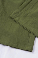 Load image into Gallery viewer, Green Drawstring Elastic Waist Pockets Long Straight Legs Pants - Fashion Queen -  10
