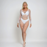 Load image into Gallery viewer, YesX YX885 Fishnet Sparkly Bodystocking
