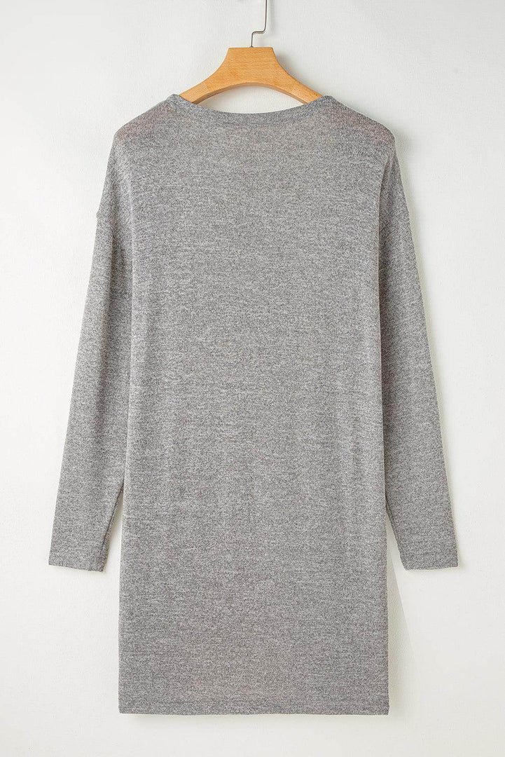 High Rise Solid Color Open Front Lightweight Cardigan - Fashion Queen -  7