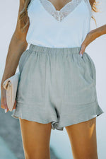 Load image into Gallery viewer, High Waist Pocketed Ruffle Shorts - Fashion Queen -  7
