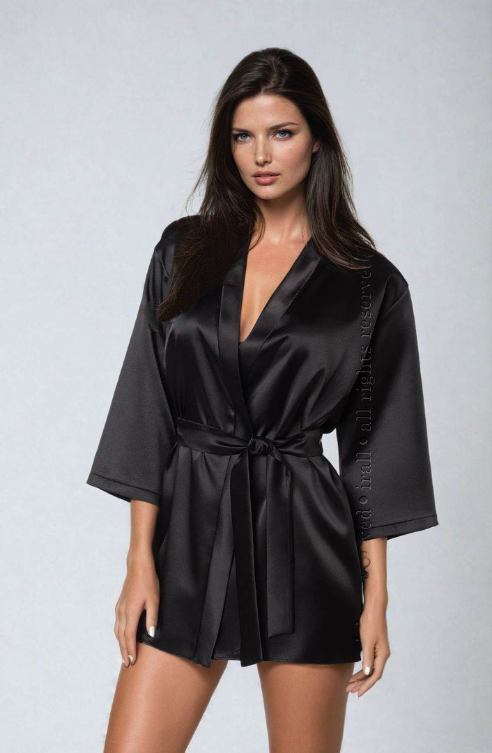 Irall Aria Dressing Gown Black - Fashion Queen -  2