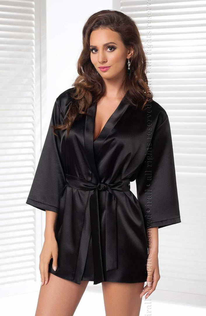 Irall Aria Dressing Gown Black - Fashion Queen -  3