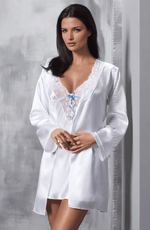 Load image into Gallery viewer, Irall Elsa Dressing Gown White - Fashion Queen -  1
