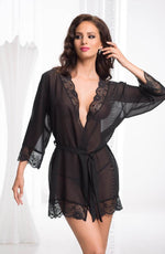 Load image into Gallery viewer, Irall Erotic Cassidy Dressing Gown Black - Fashion Queen -  1
