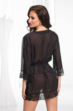 Load image into Gallery viewer, Irall Erotic Cassidy Dressing Gown Black - Fashion Queen -  2
