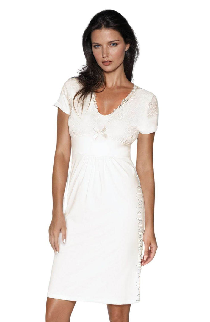 Irall Gia Cream Nightdress - Fashion Queen -  1