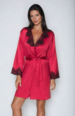 Load image into Gallery viewer, Irall Juniper Burgundy Dressing Gown - Fashion Queen -  4
